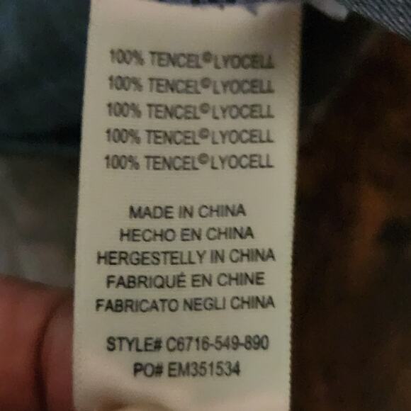 Cloth and Stone Tab Sleeve Utility Jumpsuit Women’s SZ XS 100% Tencel EUC - Picture 15 of 16